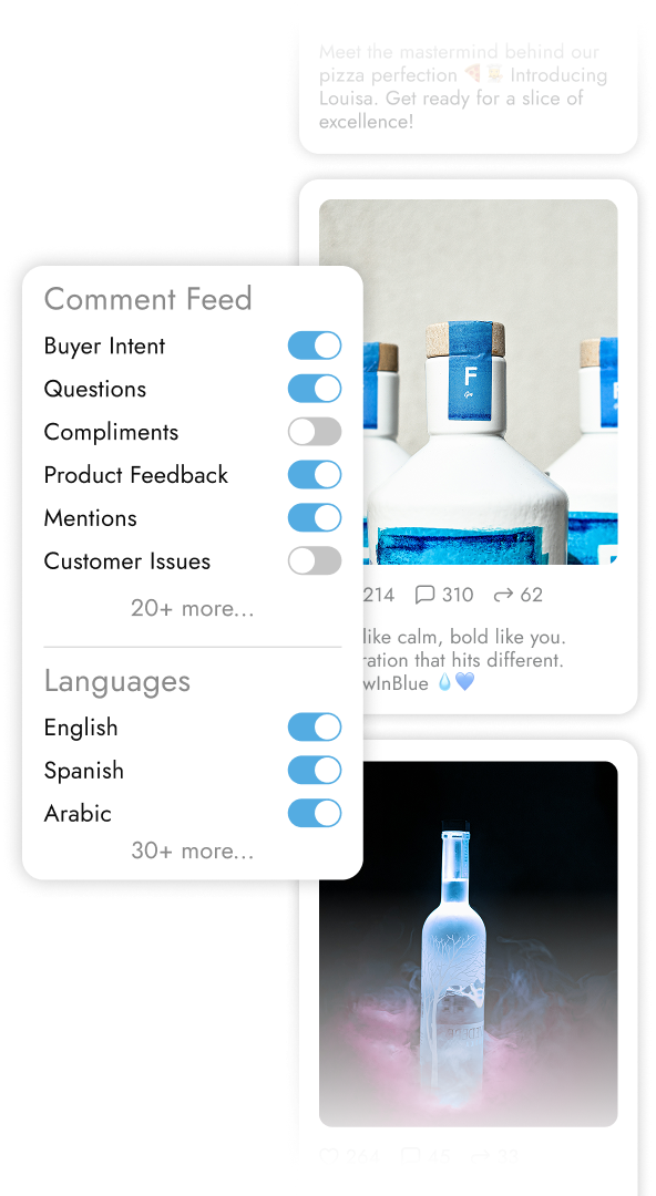 Custom feeds