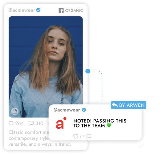 Suggested replies that match your brand tone Suggested replies that match your brand tone