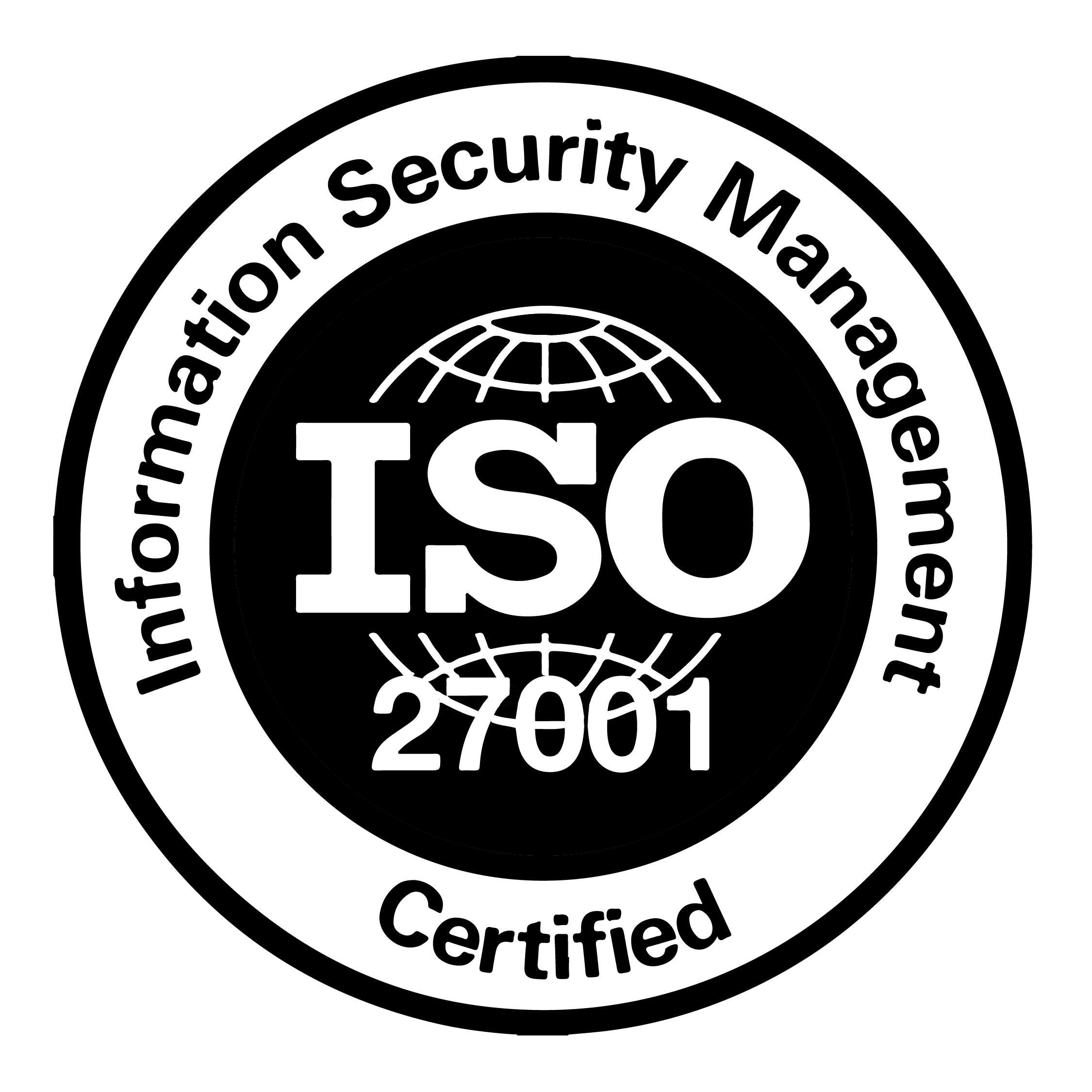 ISO 27001 Logo Black