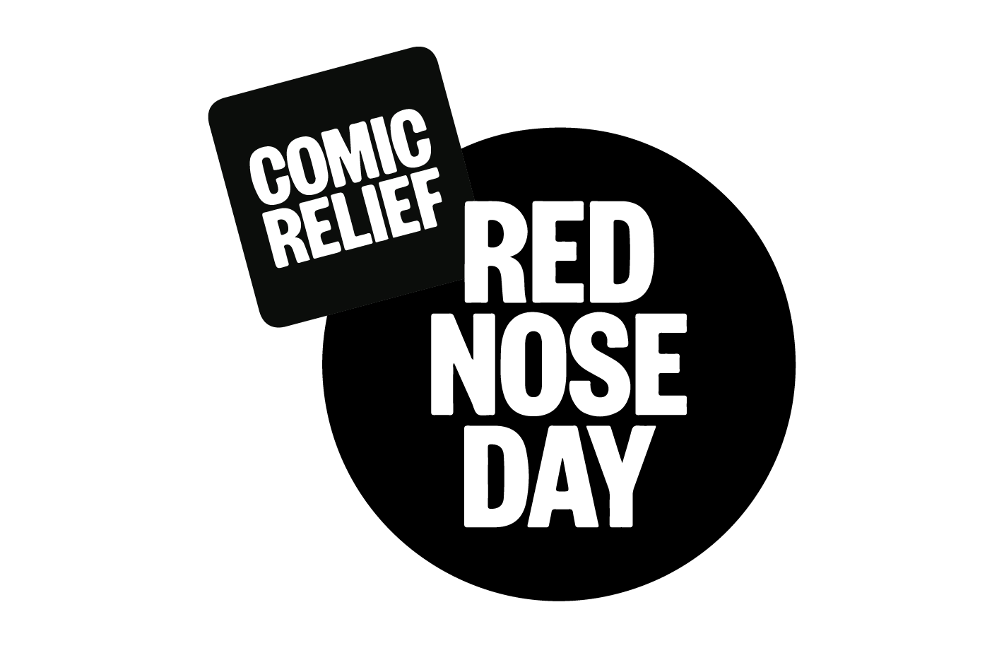 Red Nose Day Comic Relief Logo Black